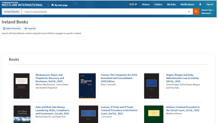 Westlaw Ireland books